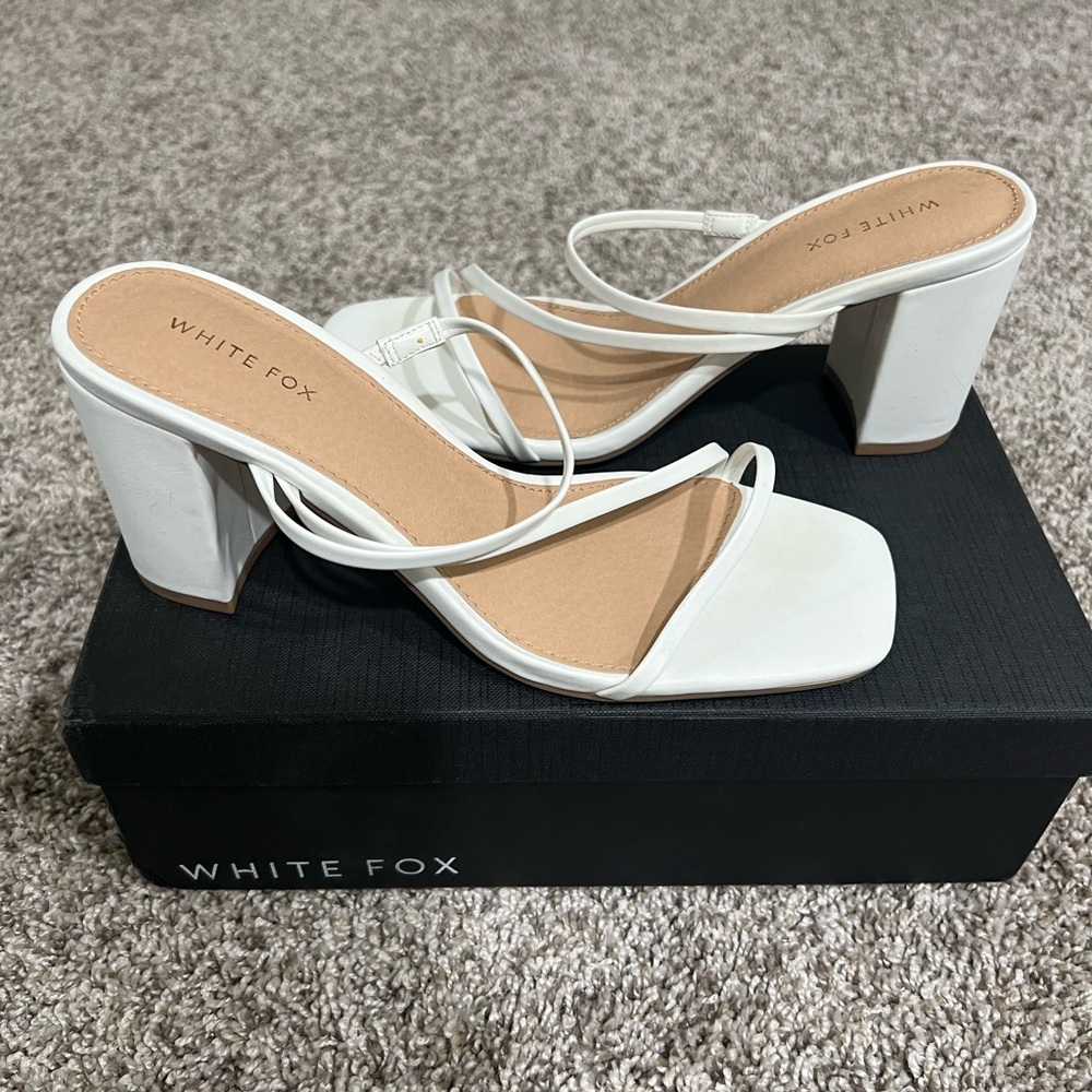 White Fox Boutique White Mules